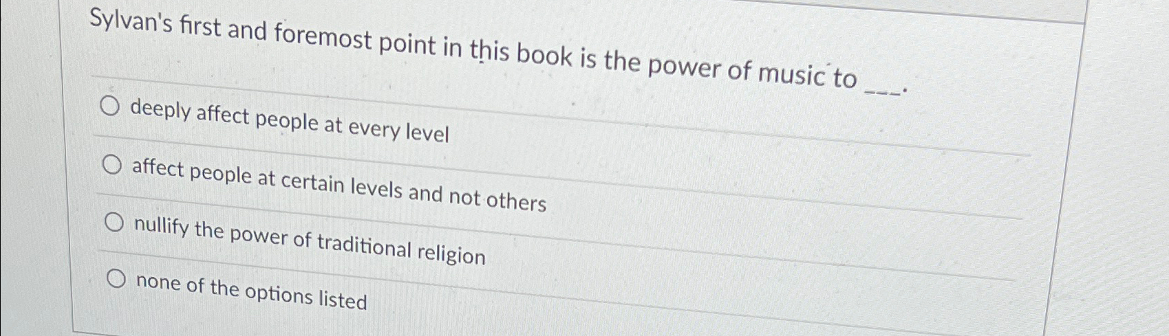  Sylvan's first and foremost point in this book is the power