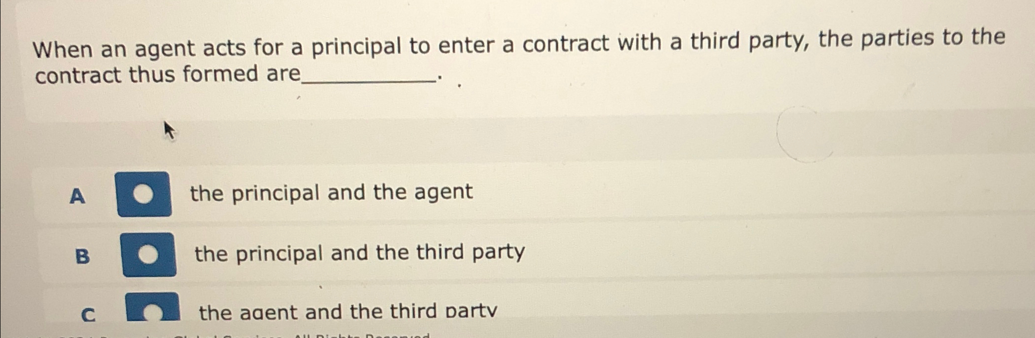  When an agent acts for a principal to enter a contract