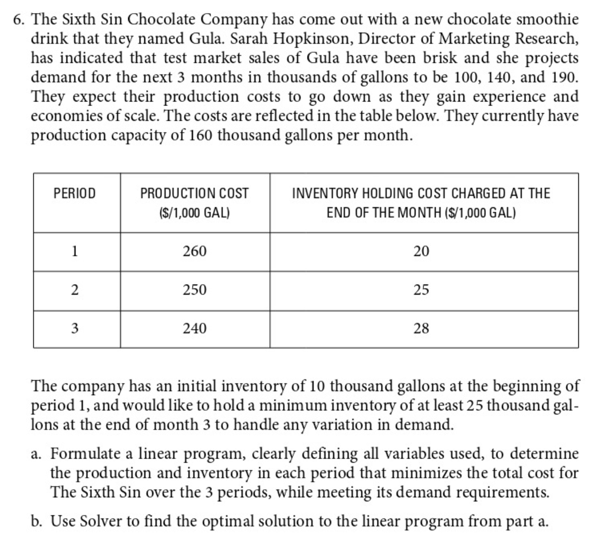 Please solve a and b, please show how to do it in