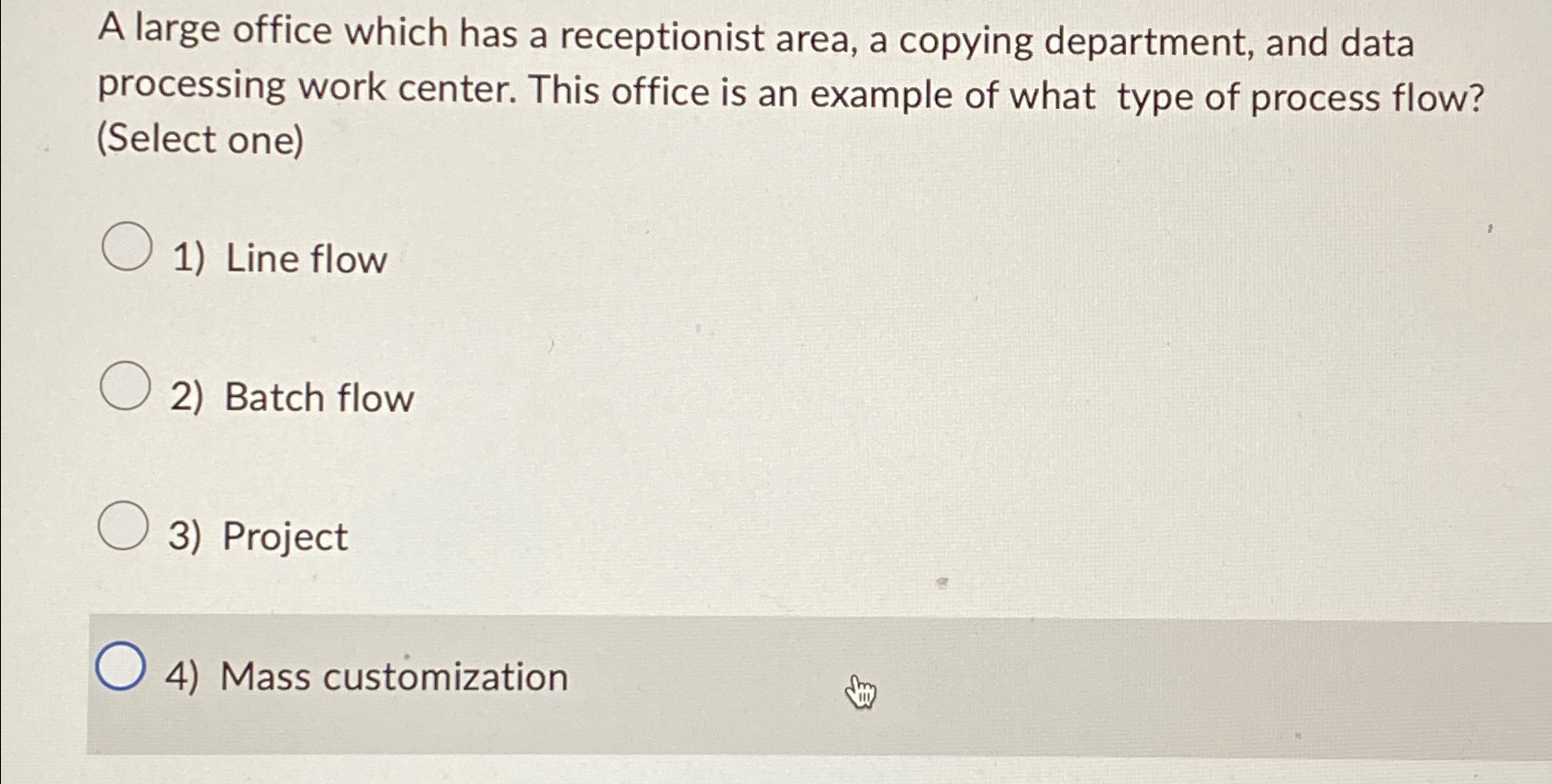  A large office which has a receptionist area, a copying department,