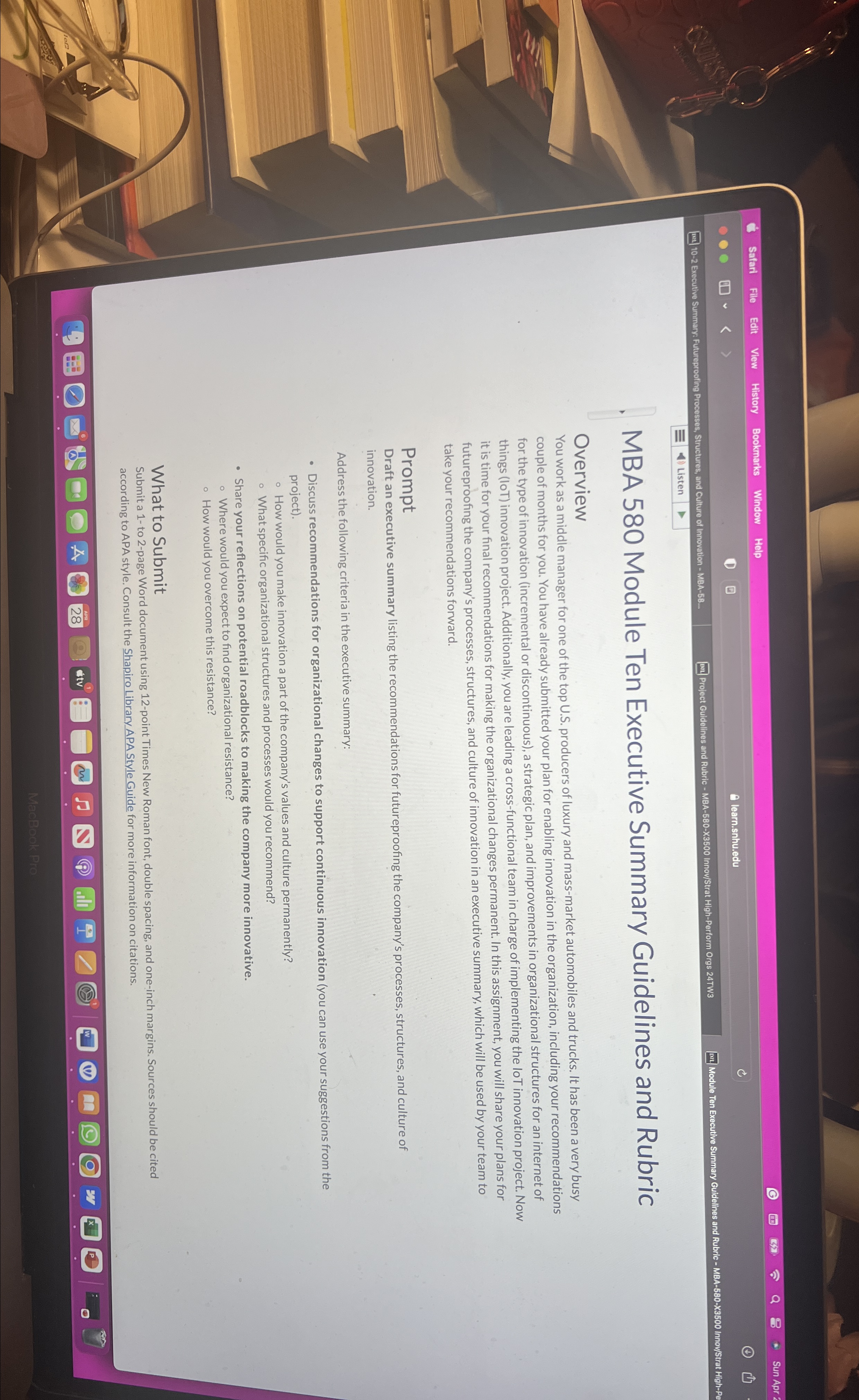 [lial 10-2 Executive Summary: Futureproofing Processes, Structures, and Cu Listen MBA