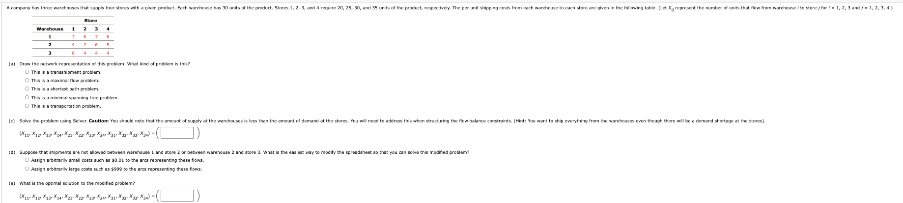  Please walk through with SOLVER 