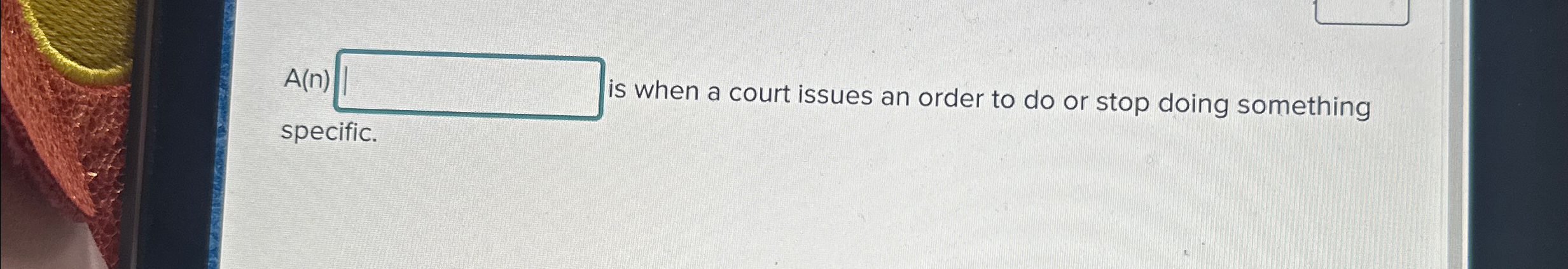  A(n) is when a court issues an order to do or