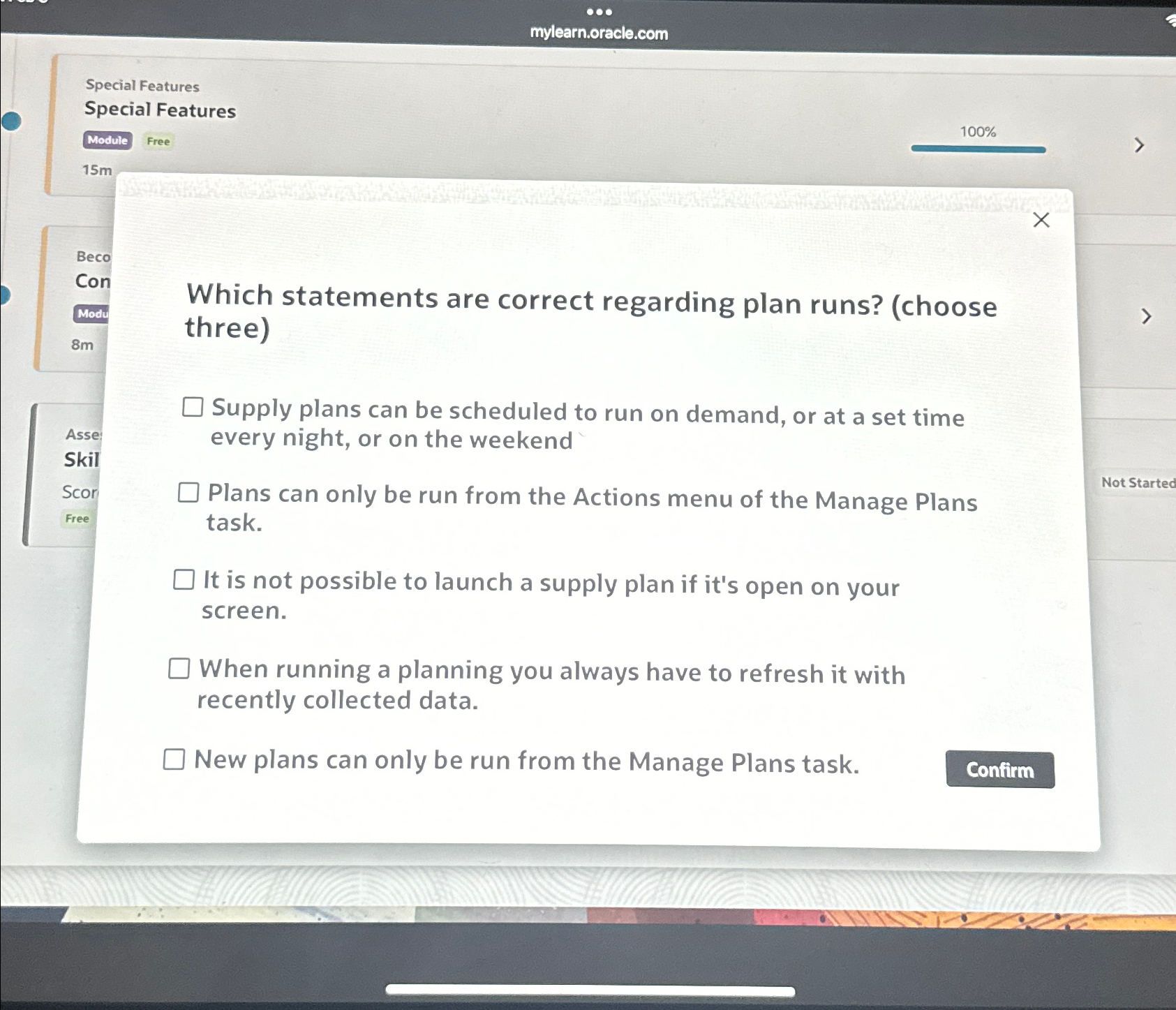  mylearn.oracle.com Special Features Special Features Module Free 100% 15m Beco Con