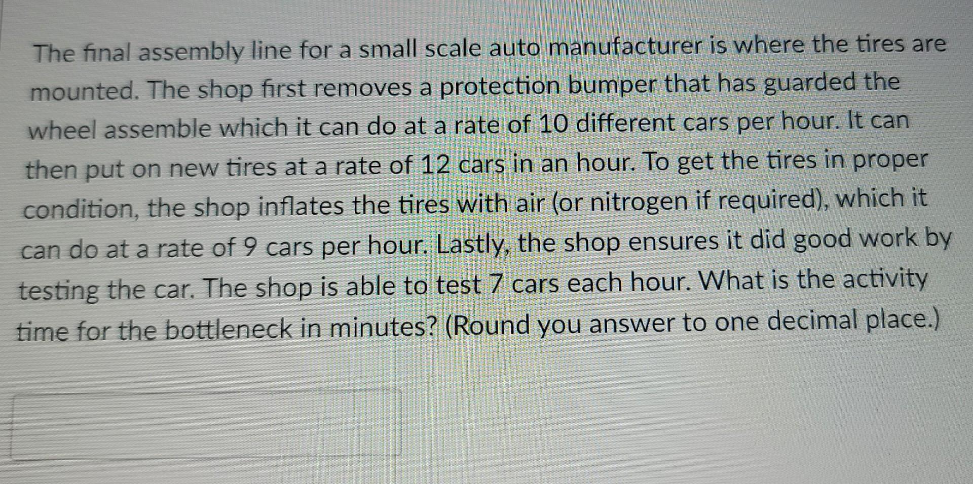 Operations Management help needed. please check your work, provide explanation if possible.