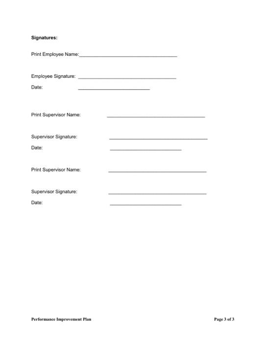 clear guide to improvement. It should include the following information and be