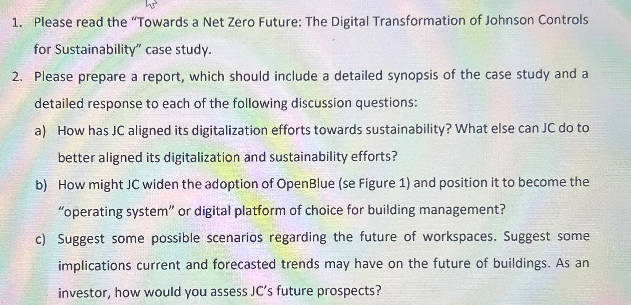 Please read the "Towards a Net Zero Future: The Digital Transformation