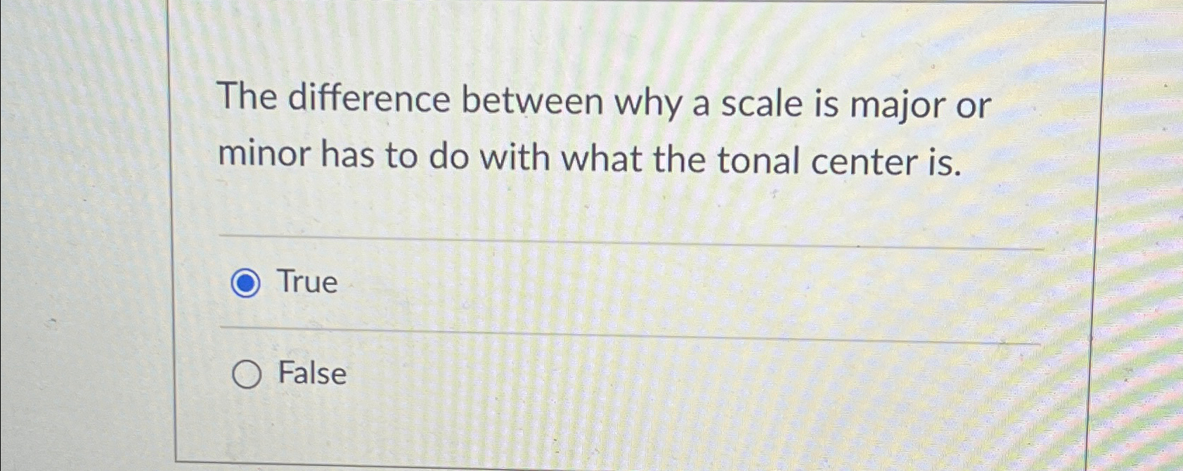  The difference between why a scale is major or minor has