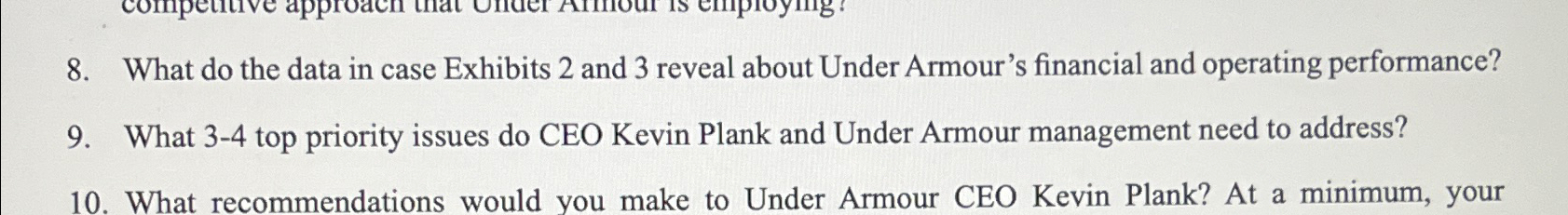  What do the data in case Exhibits 2 and 3 reveal