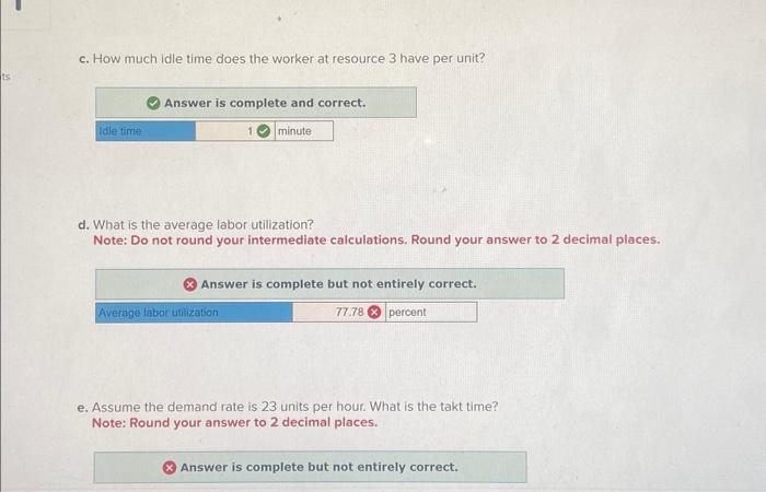 worker at resource 3 have per unit? Answer is complete and correct.