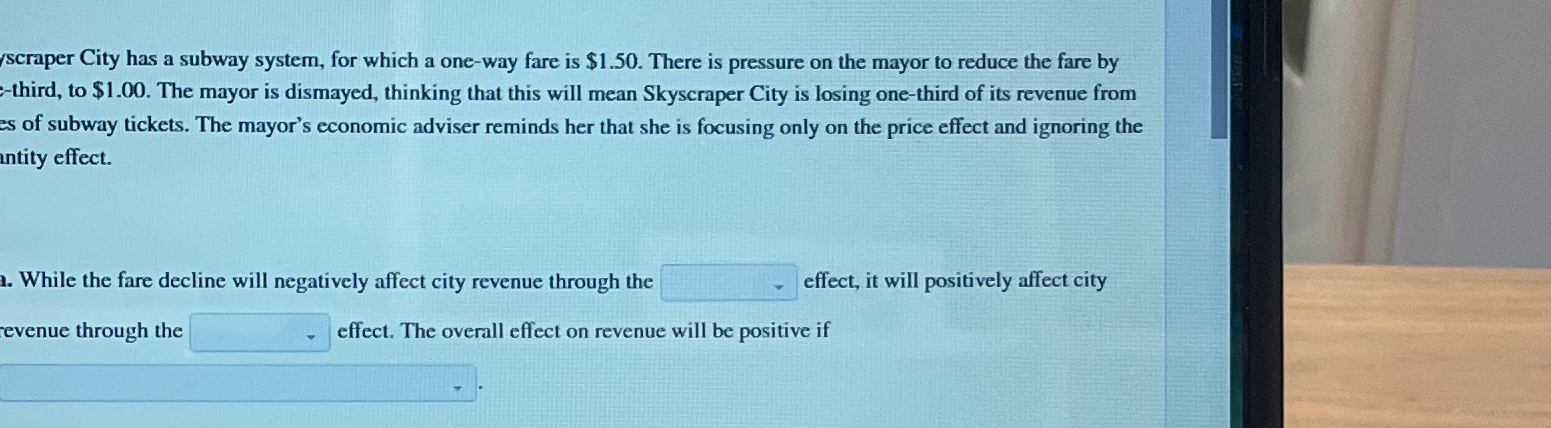  /scraper City has a subway system, for which a one-way fare