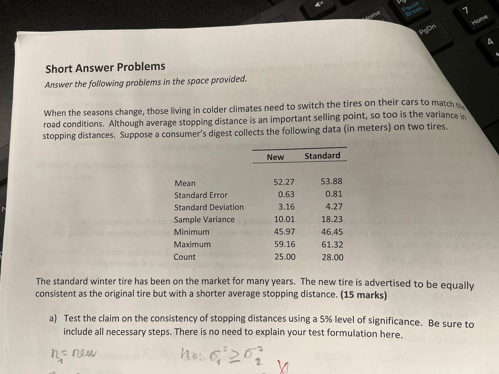  Short Answer Problems Answer the following problems in the space provided.