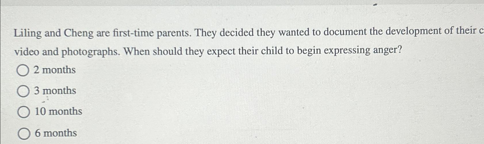  Liling and Cheng are first-time parents. They decided they wanted to