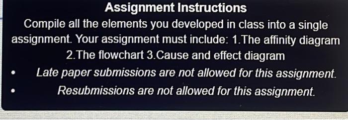  Assignment Instructions Compile all the elements you developed in class into