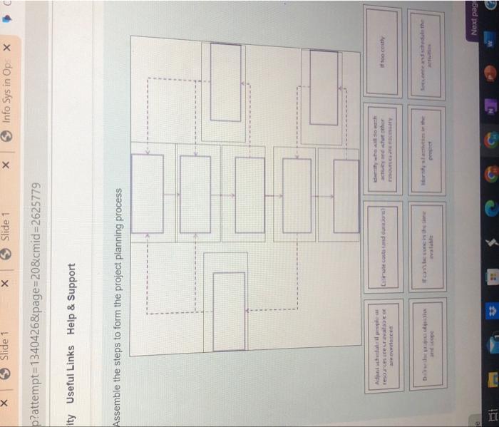  match the boxes below to the image box 1: adjust schedule