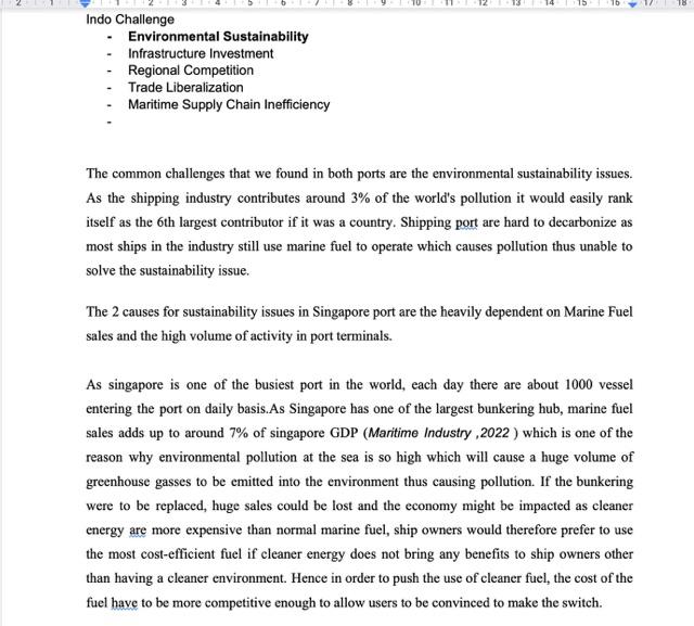  Recommendation-How the Indonesia port should react/ be proactive towards the effects