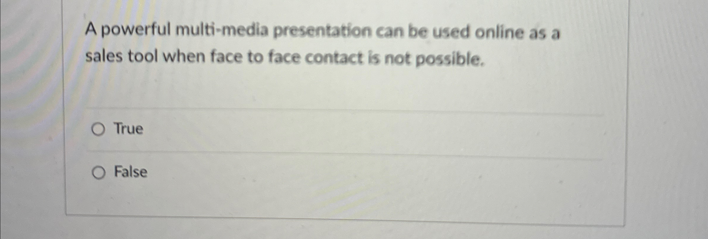  A powerful multi-media presentation can be used online as a sales