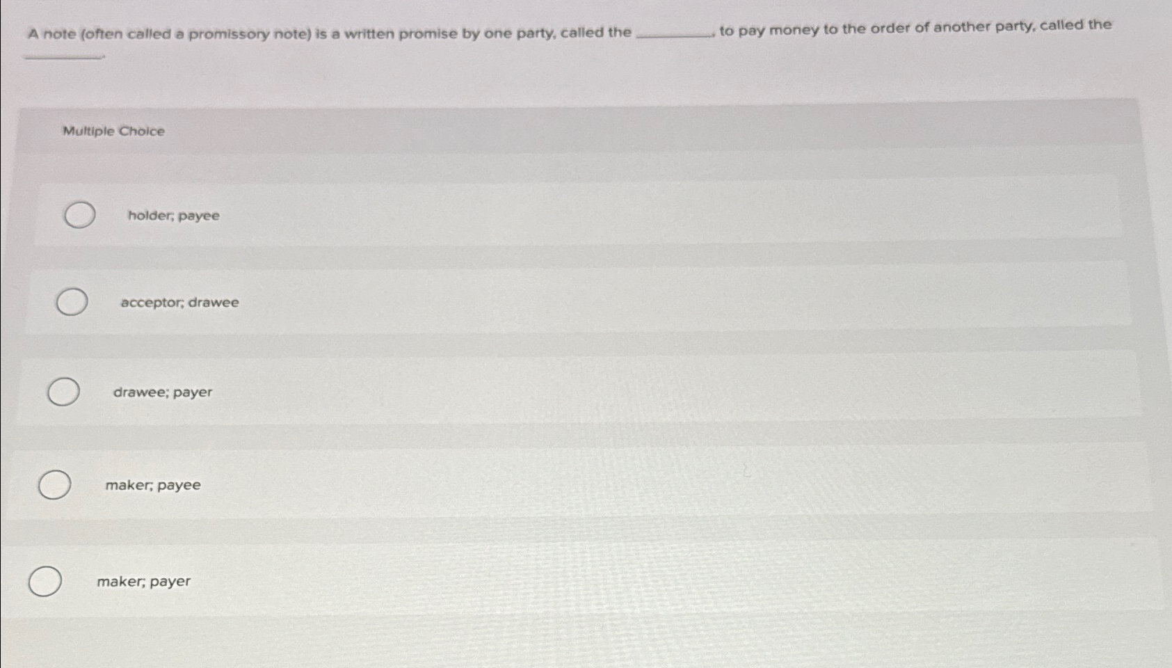  A note (often called a promissory note) is a written promise