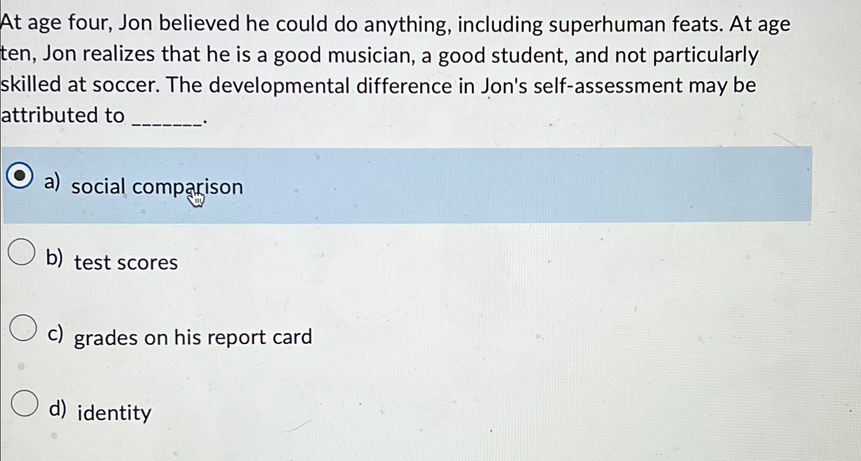  At age four, Jon believed he could do anything, including superhuman