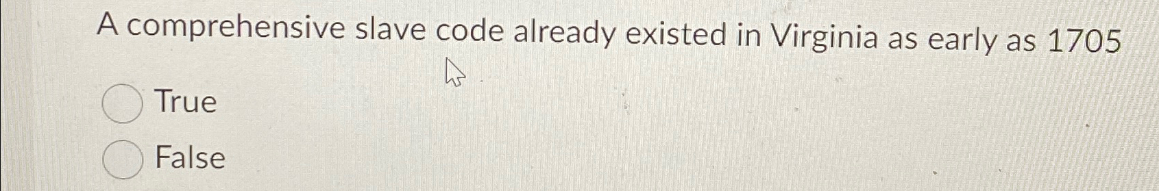  A comprehensive slave code already existed in Virginia as early as