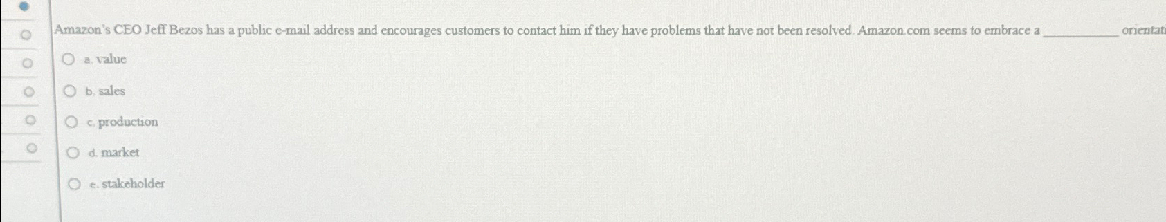  Amazon's CEO Jeff Bezos has a public e-mail address and encourages