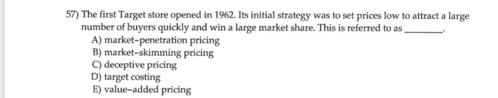  The first Target store opened in 1962. Its initial strategy was