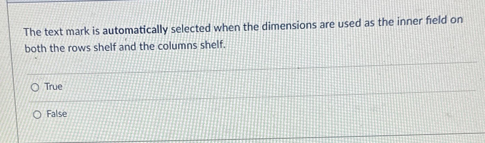  The text mark is automatically selected when the dimensions are used