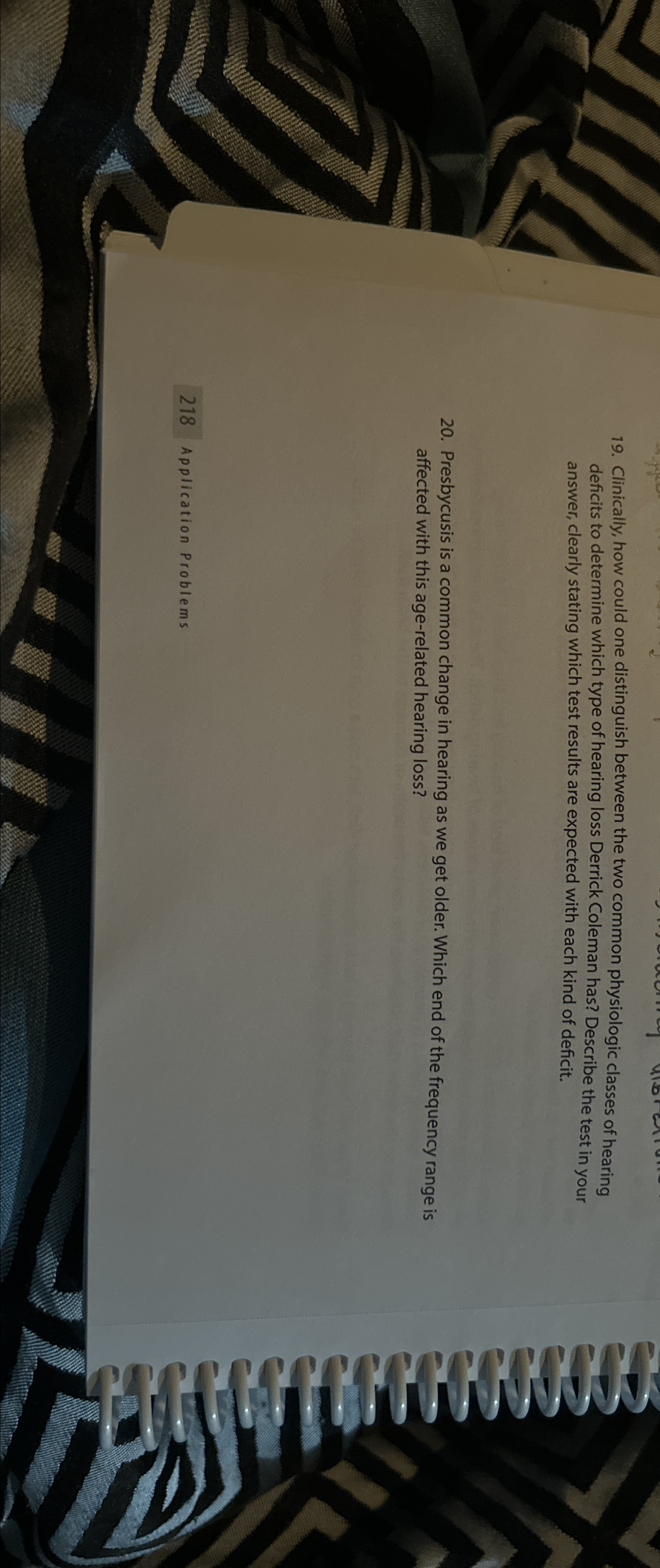  Clinically, how could one distinguish between the two common physiologic classes