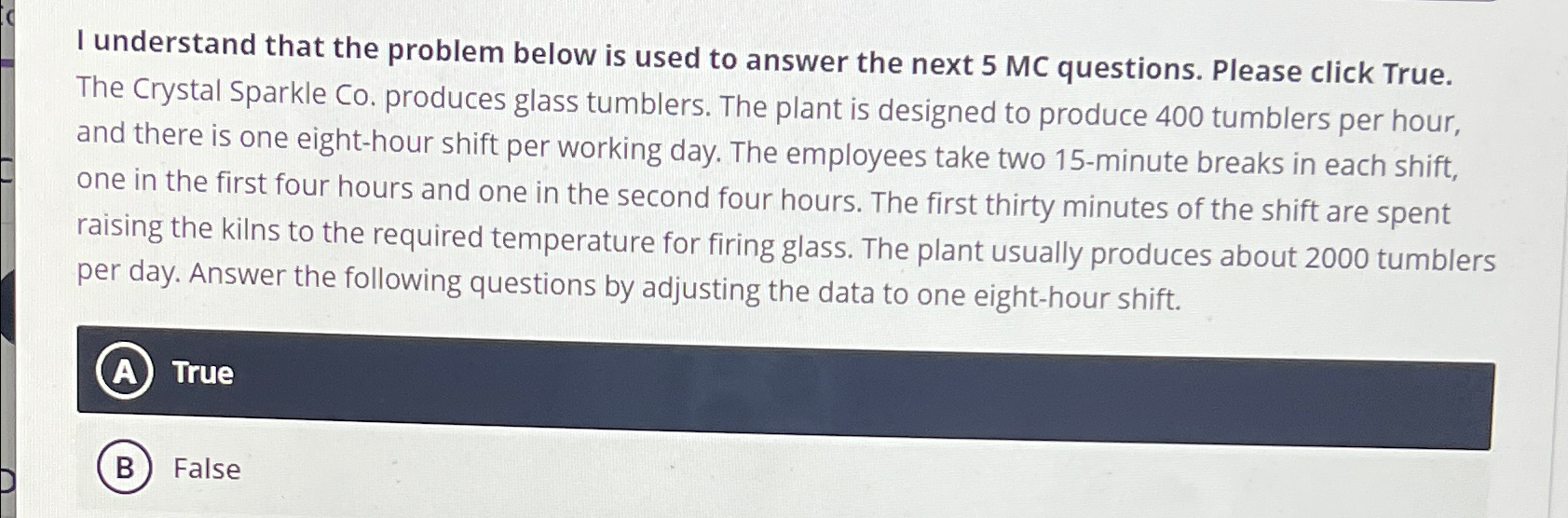  I understand that the problem below is used to answer the