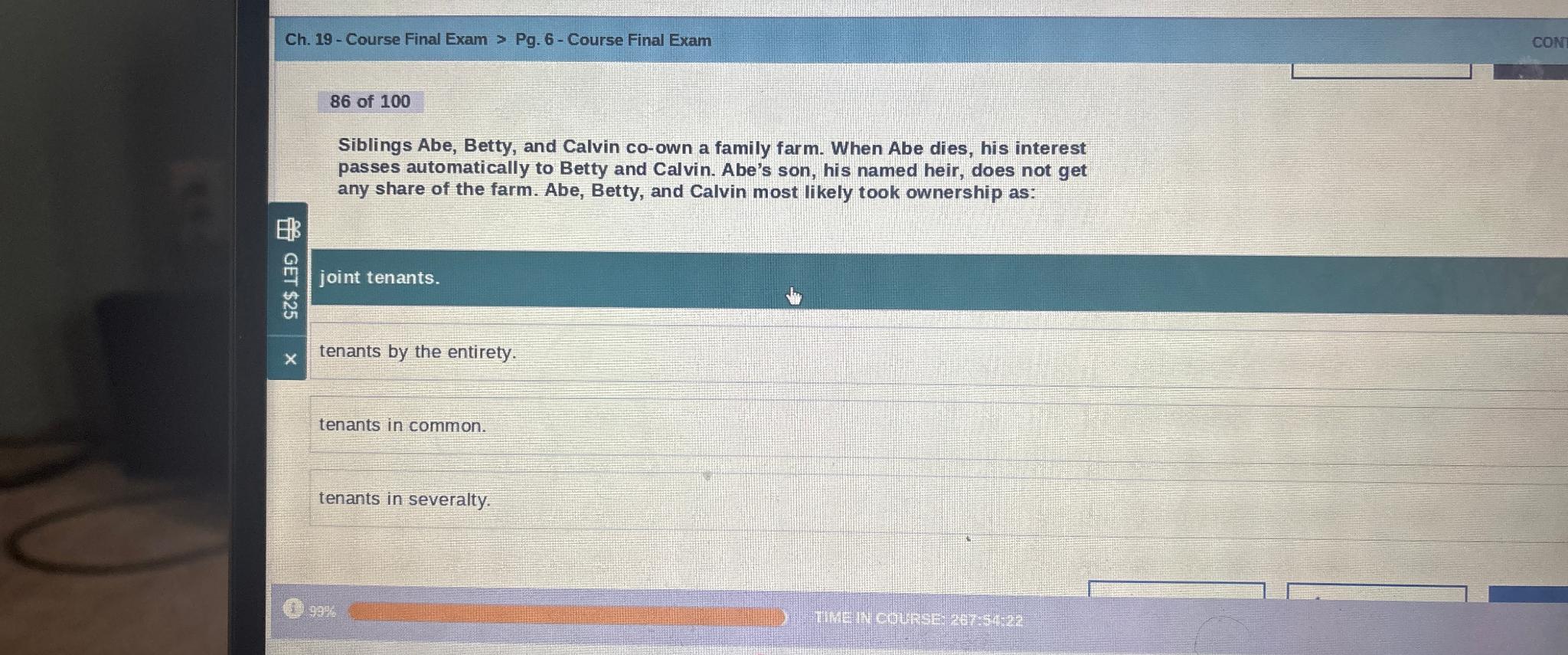  Ch.19- Course Final Exam > Pg.6- Course Final Exam 86 of