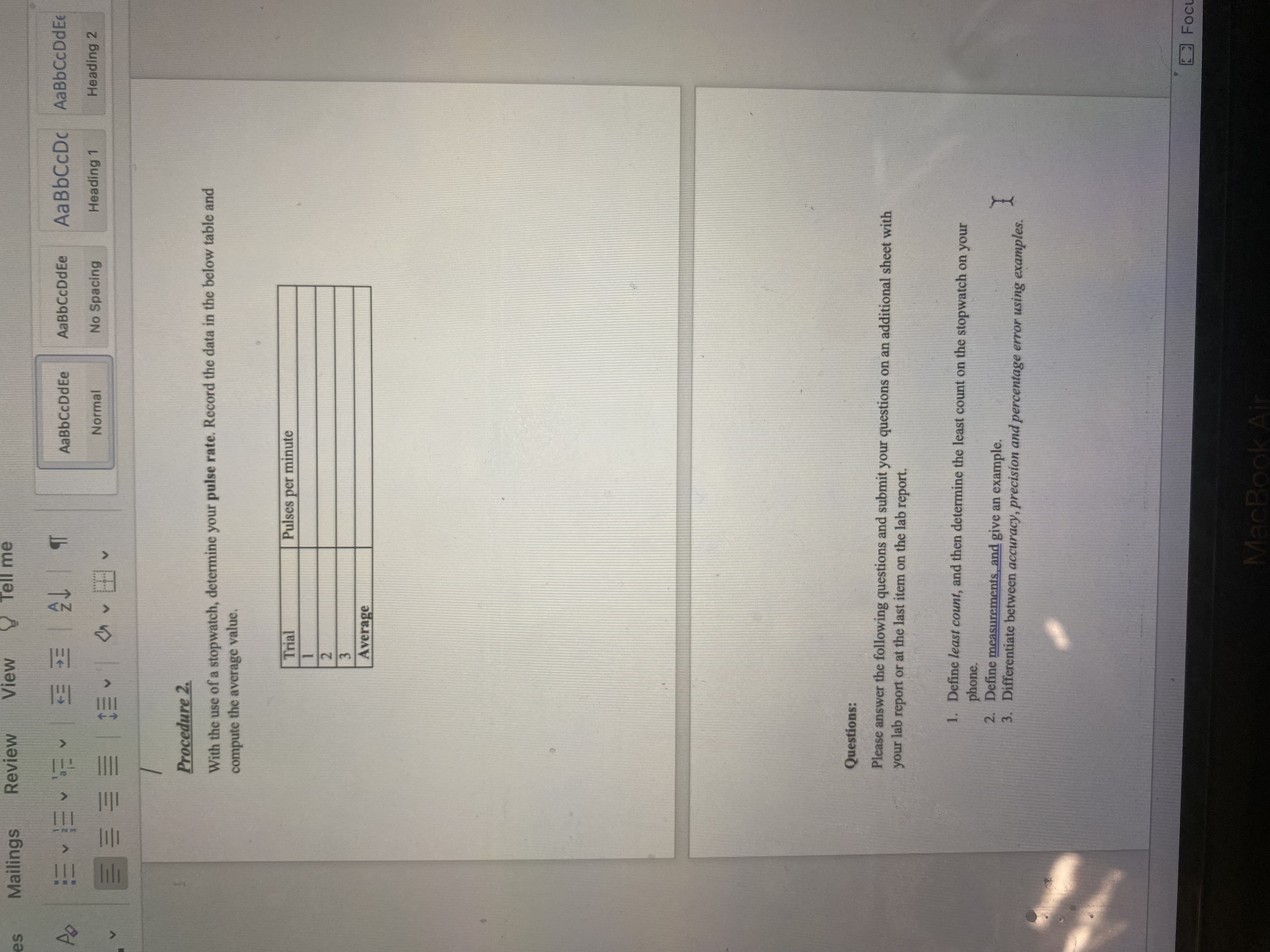  Answer the following chart and questions 