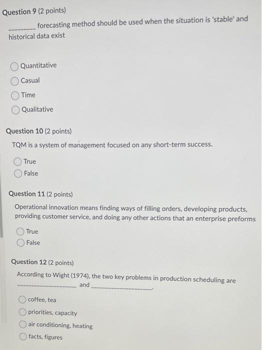  forecasting method should be used when the situation is 'stable' and
