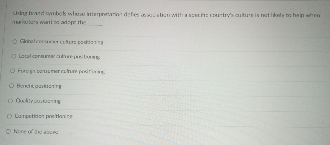  Using brand symbols whose interpretation defies association with a specific country's