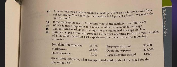 Compute the markup on selling price for an item that retails for