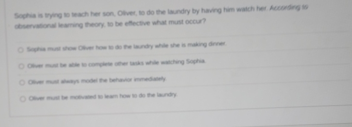  Sophia is trying to seach her son. Olver, to do the