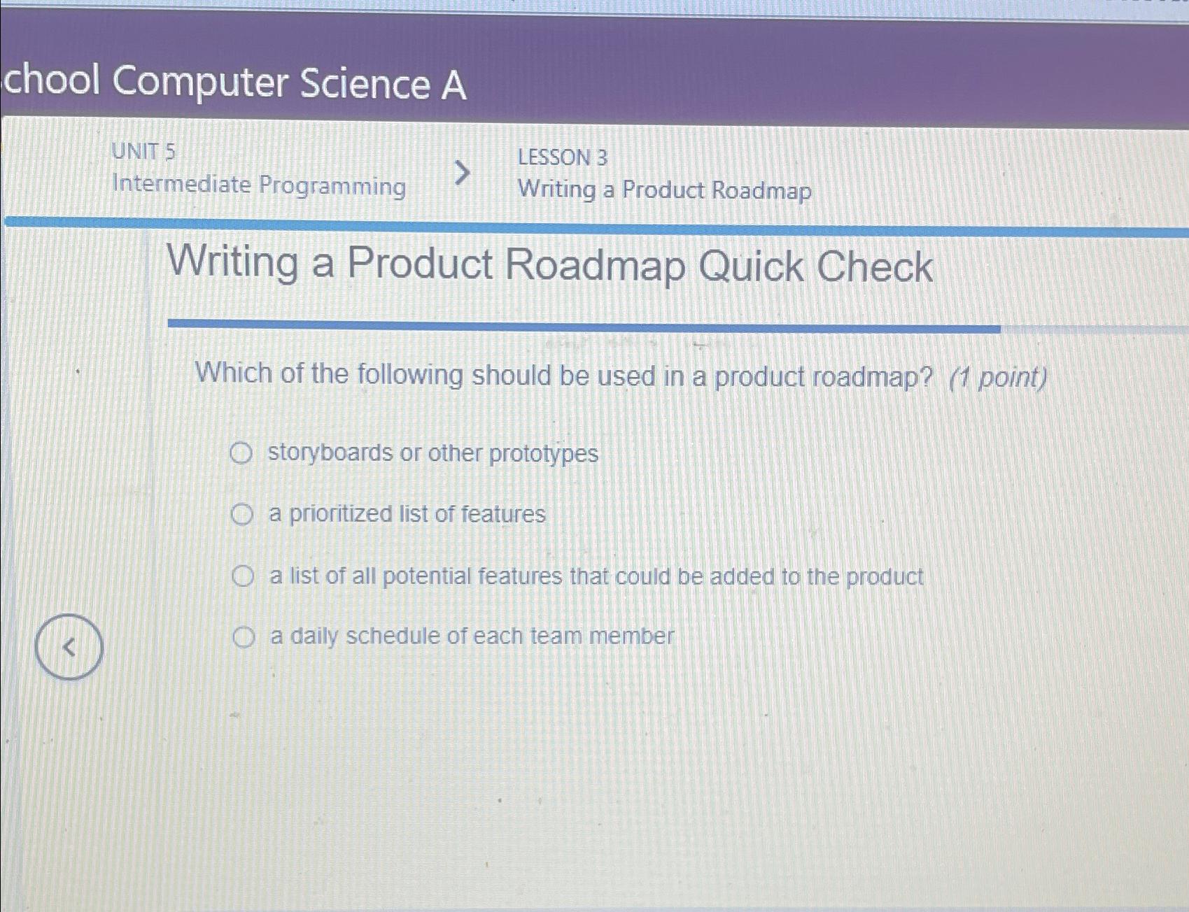  chool Computer Science A UNIT 5 LESSON 3 Intermediate Programming Writing