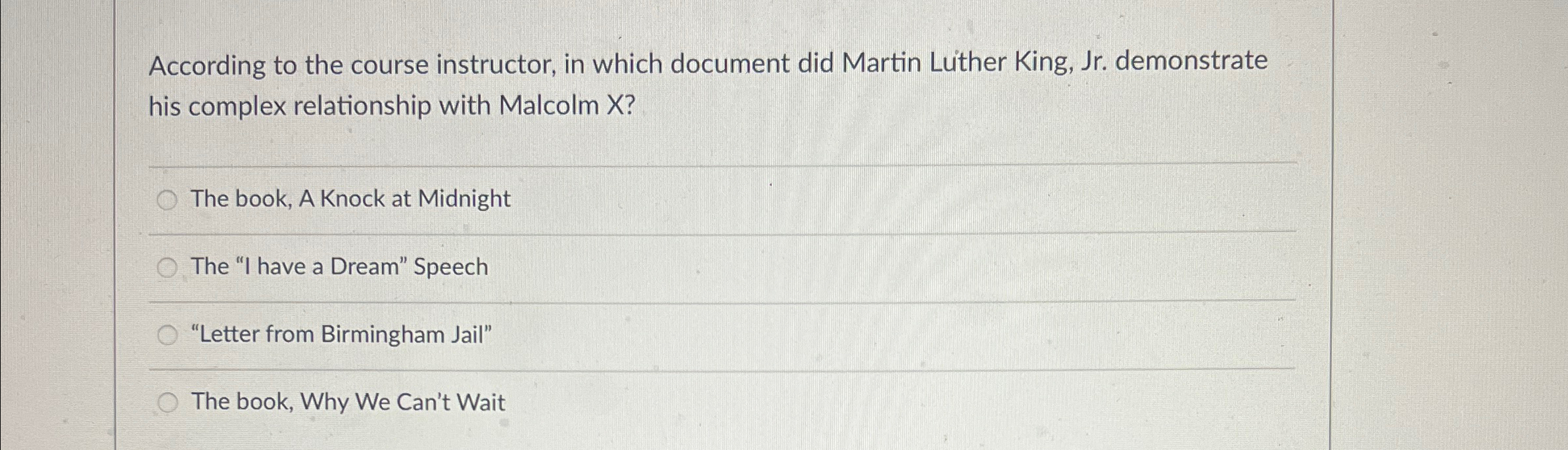  According to the course instructor, in which document did Martin Luther