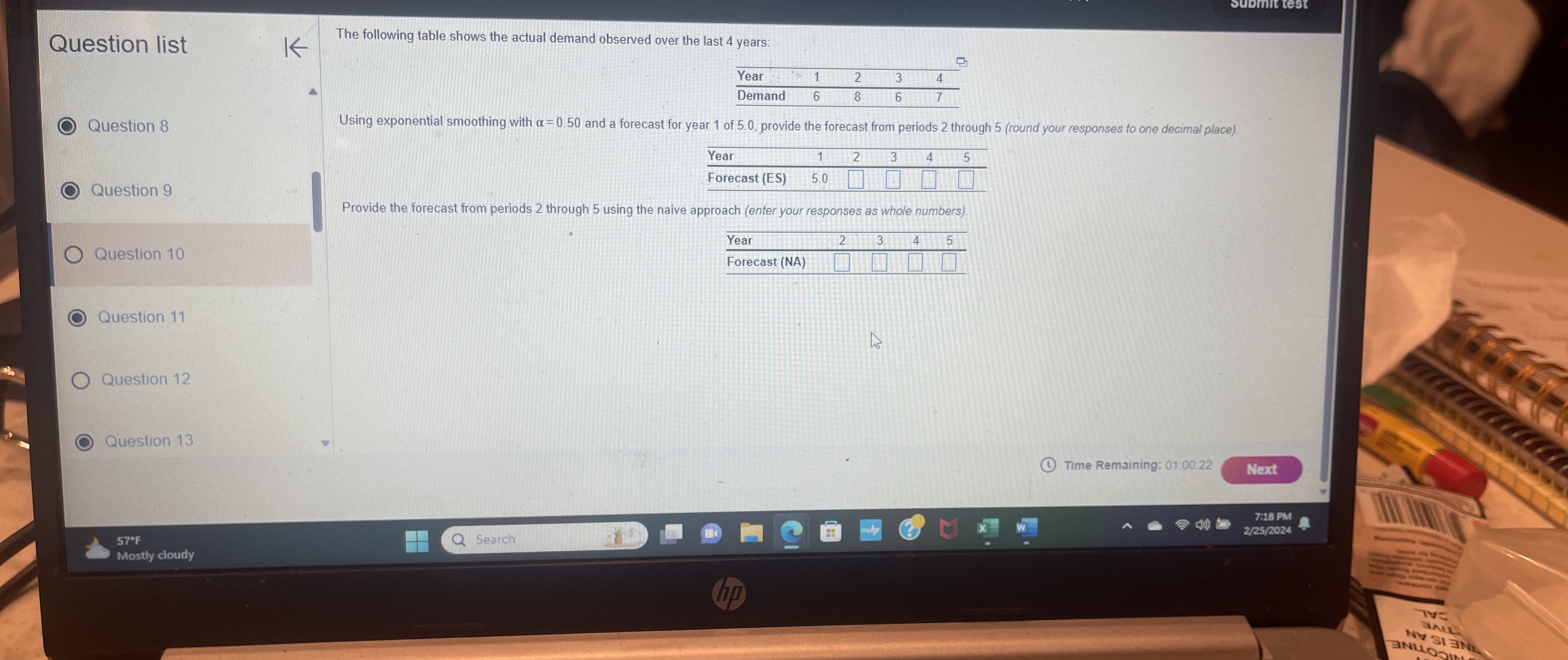  Question list Question 8 Question 9 Question 10 Question 11 Question