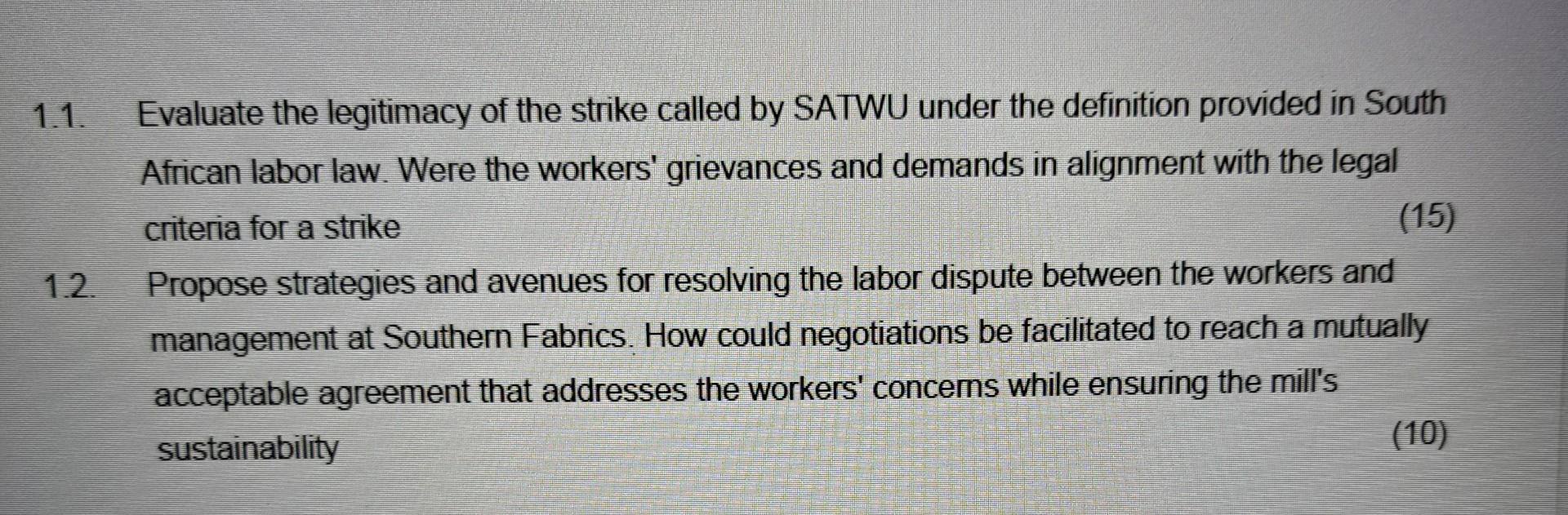 Strike and the Mill Owner's Lockout" In the bustling textile industry of