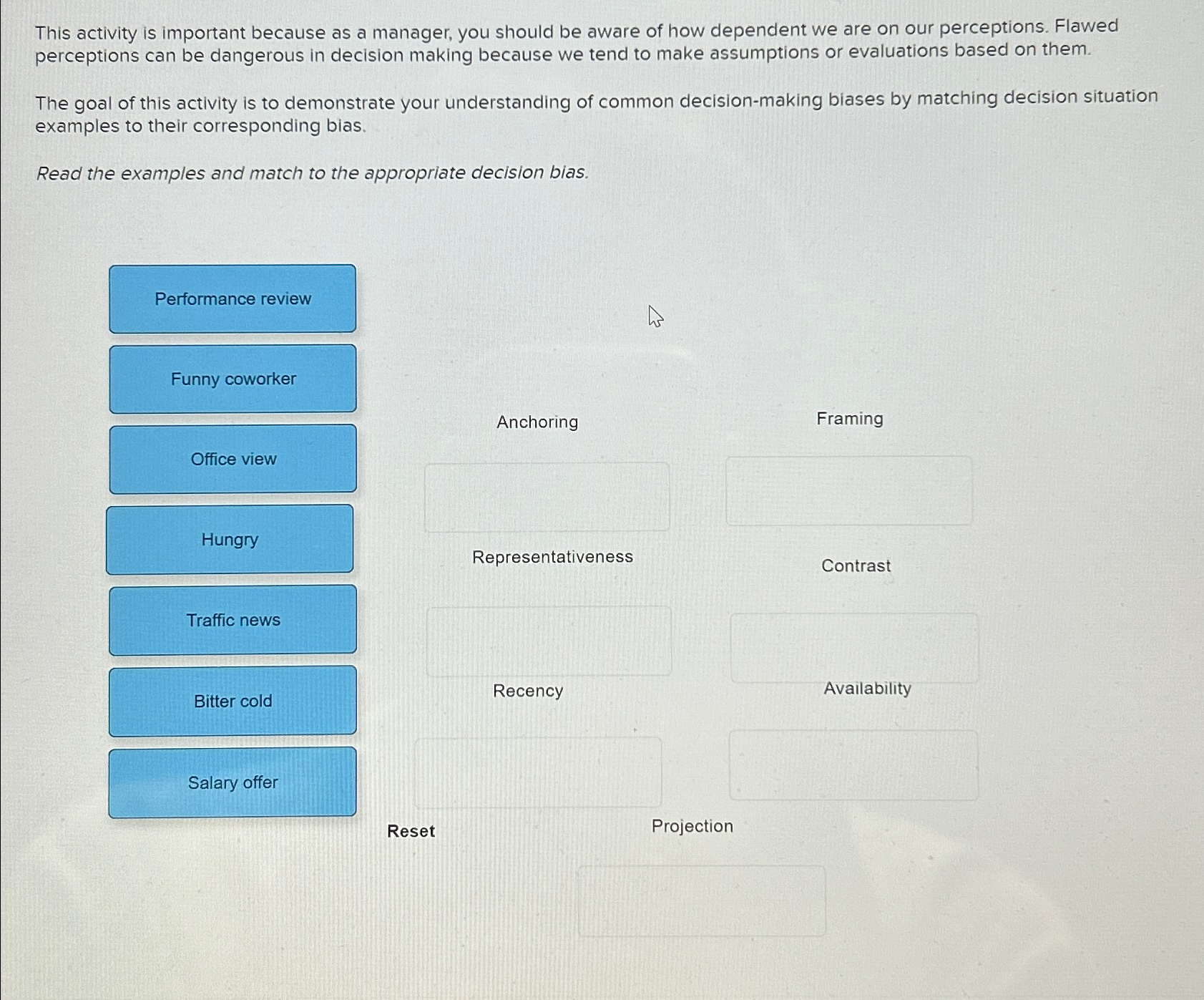  This activity is important because as a manager, you should be