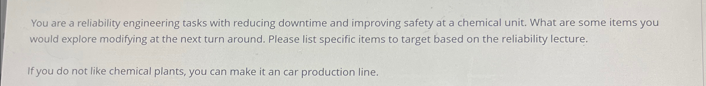  You are a reliability engineering tasks with reducing downtime and improving