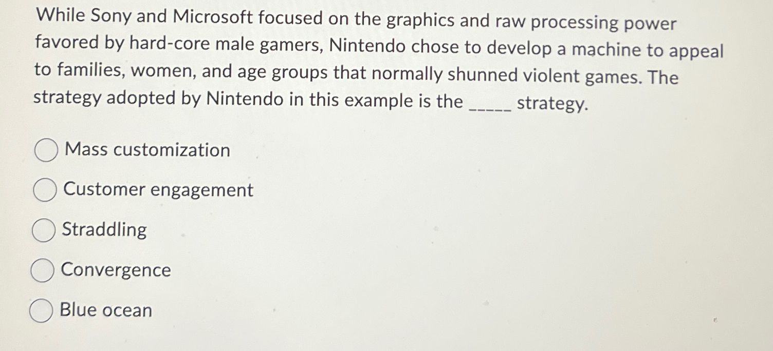  While Sony and Microsoft focused on the graphics and raw processing