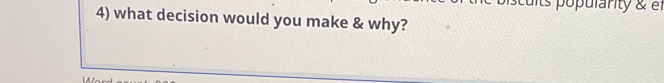  what decision would you make & why? Red lobster case study