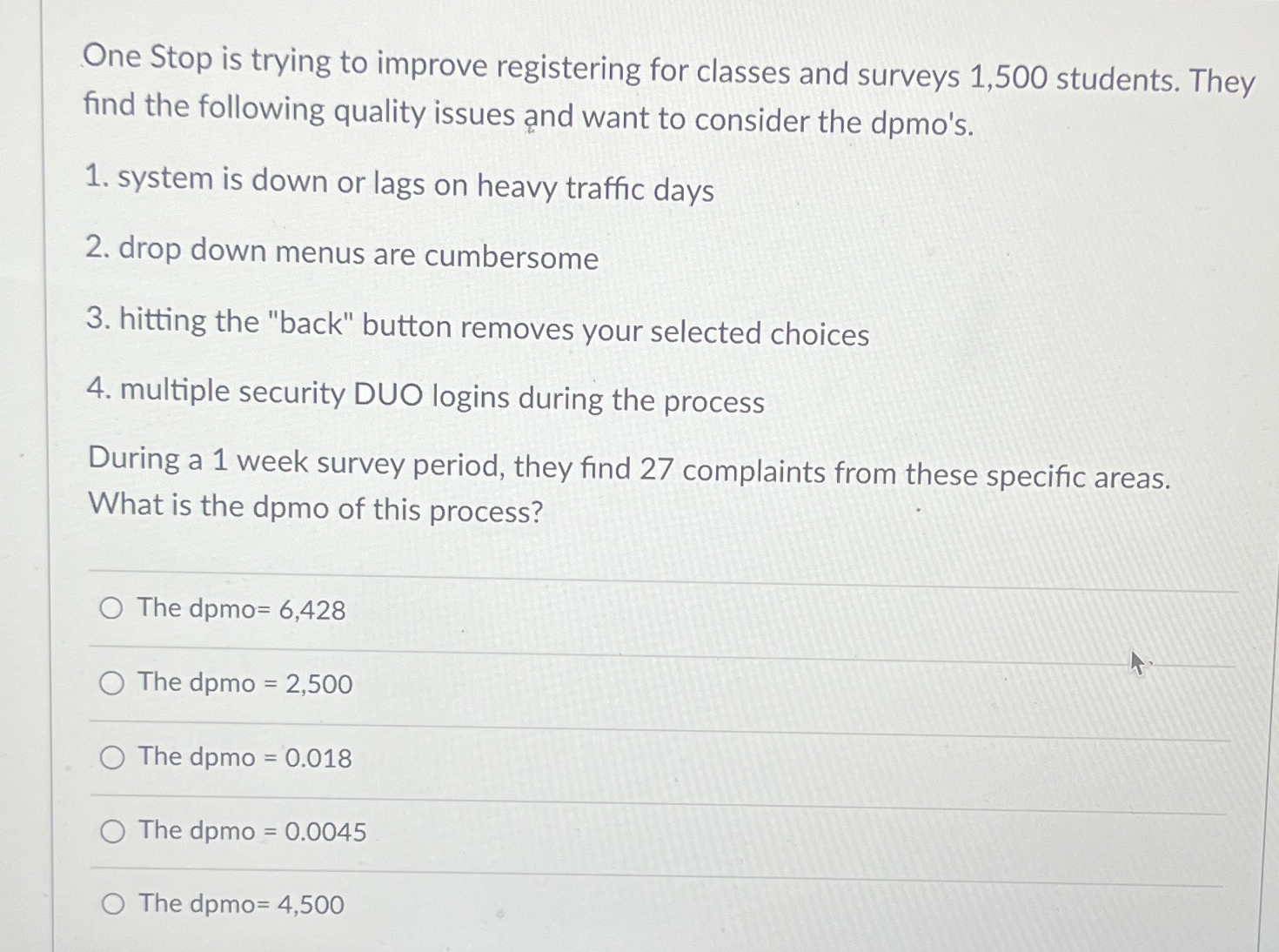  One Stop is trying to improve registering for classes and surveys