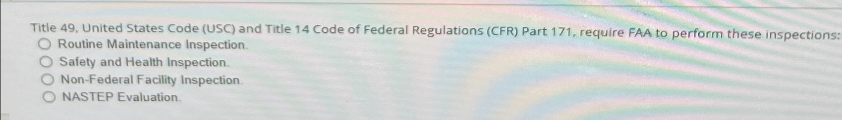  Title 49, United States Code (USC) and Title 14 Code of