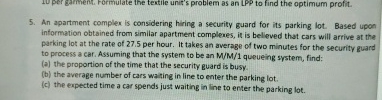  An apartment complex is considering hiring a security guard for its