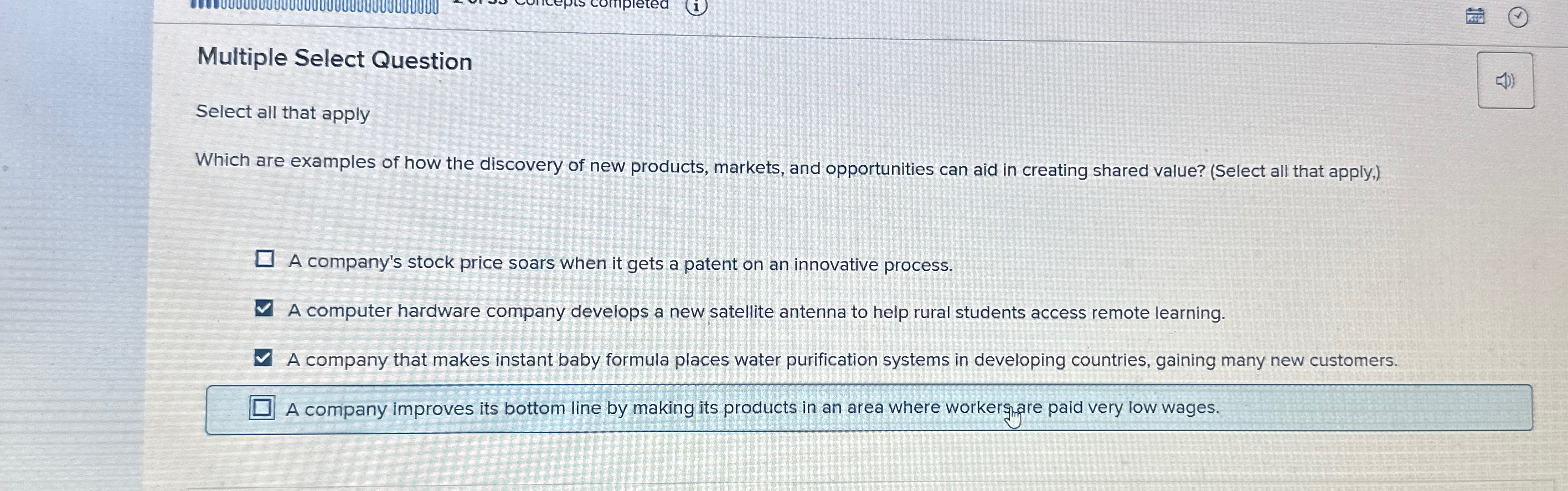 Multiple Select Question Select all that apply Which are examples of
