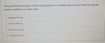  Using machine learning to update pricing based on multiple data sources