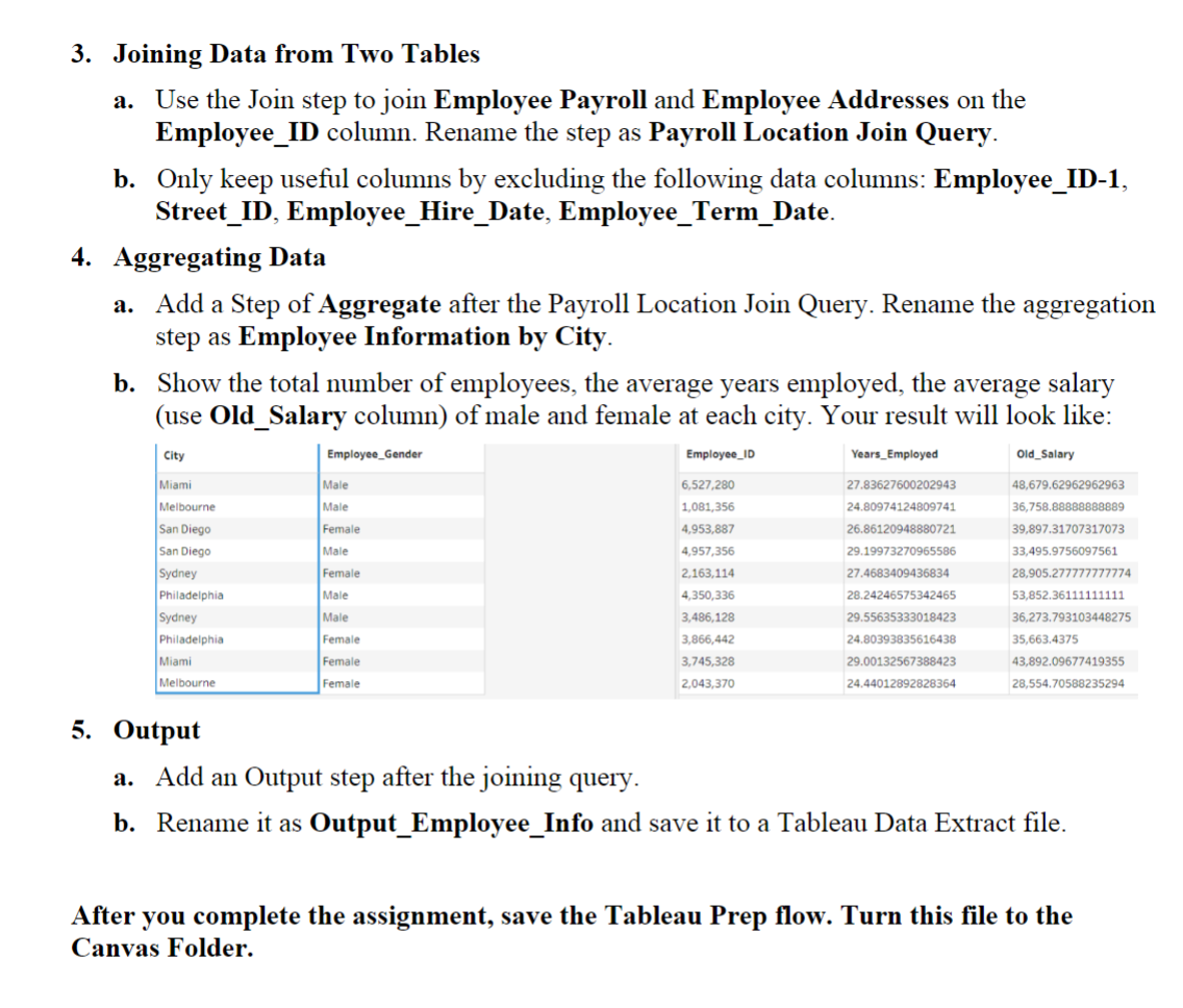  3. Joining Data from Two Tables a. Use the Join step