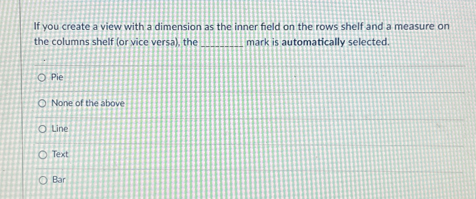  If you create a view with a dimension as the inner